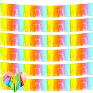 New, 6 Pack of 10’ Foil Fringe Garland for Floats/Backdrops